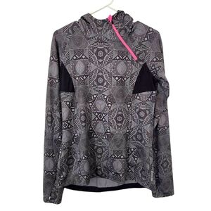 Mondetta Athletic Geometric Patterned Hoodie